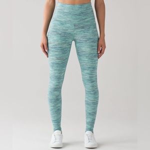 Lululemon Wunder Under Pant Hi-Rise Space Dye Camo Alberta Lake Fresh Teal 4